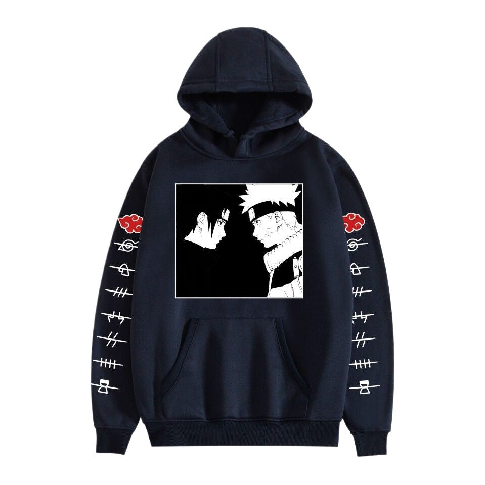 2025 Foreign Trade New Naruto Series Naruto Animation Printing Fashion Casual Hooded Sweater